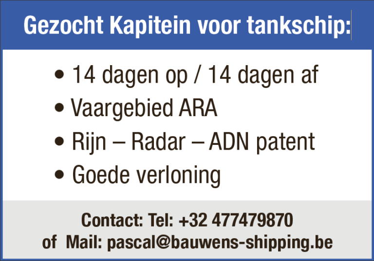 Kapitein voor tankschip Kapitein voor tankschip