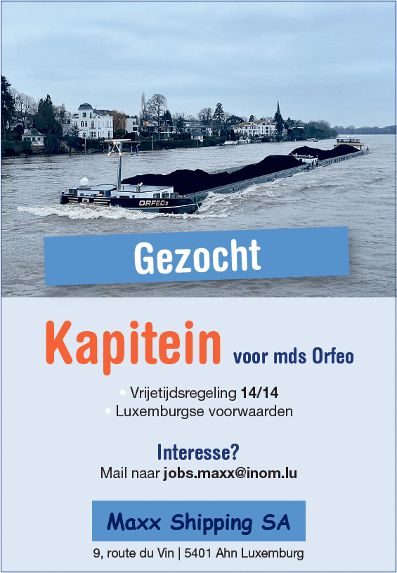 Gezocht Kapitein voor mds Orfeo Gezocht Kapitein voor mds Orfeo