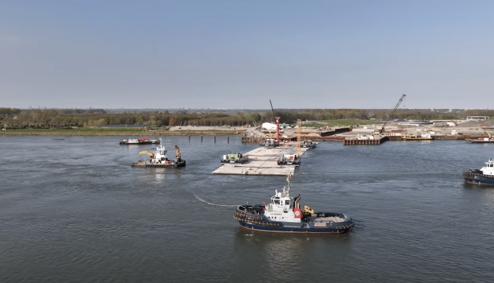 Beeld uit video Blankenburgverbinding 29 april