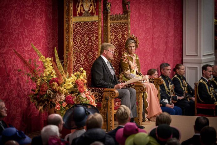 Prinsjesdag 2023 Troonrede koning