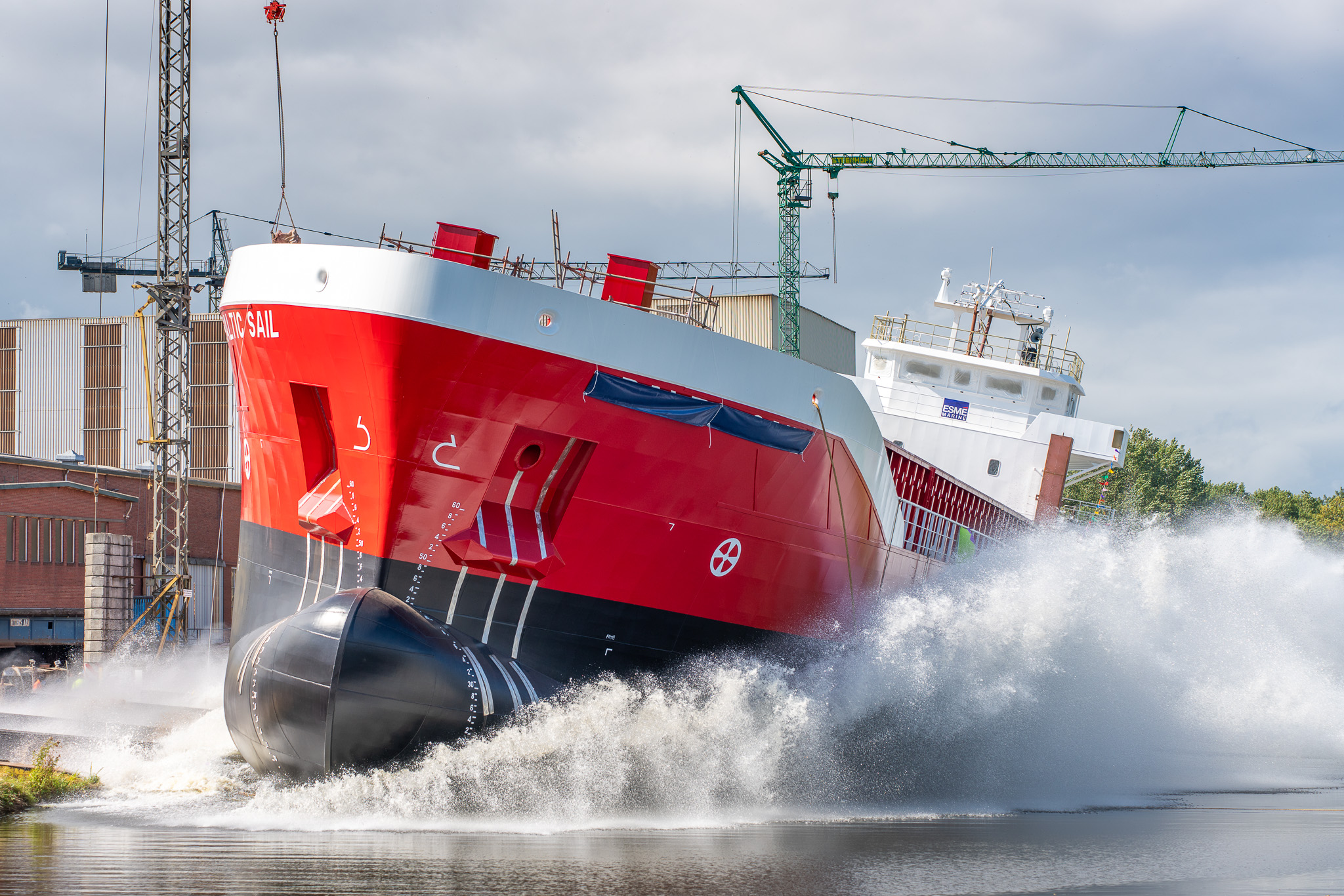 Beheerste duik van Baltic Sail